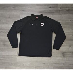 Vintage Buffalo Bisons Nike Dri Fit MiLB Thermal Long Sleeve Polo Shirt Medium‎